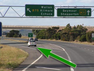 hume melbourne northern exit highway victoria hwy wallan north australia driving heading kms take travel